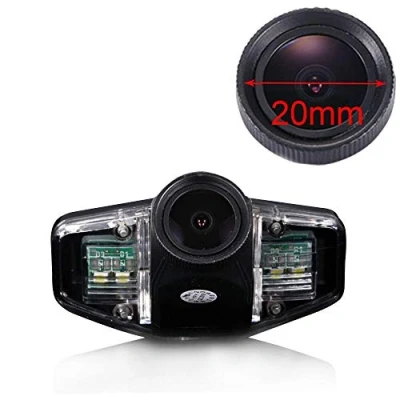 Abbildung von Neues 20mm Objektiv HD Farbe Einparkhilfe Auto Rückfahrkamera, Super Weitwinkel wasserdichte Nachtsicht Car Camera für Honda Accord Civic EK/FD Odyssey Pilot Acura TSX