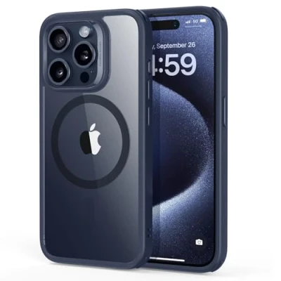 Abbildung von ESR für iPhone 15 Pro Max Hülle, kompatibel mit MagSafe, Militärnorm Schutz, vergilbungsbeständig, Kratzfeste Rückseite, magnetisches HandyHülle Case, Classic Series, Dunkelblau