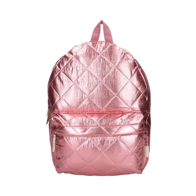 Abbildung von Milky Kiss Kinderrucksack Rucksack Lush Life Pinkfarbener Metallic Look Schule und Ausflüge