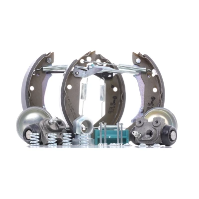 Abbildung von HELLA Shoe Kit Pro 8DB 355 003 671 Bremsensatz, Trommelbremse mit Radbremszylinder, Stellelement PEUGEOT: 205 Cabrio, II Schrägheck kfzteile,