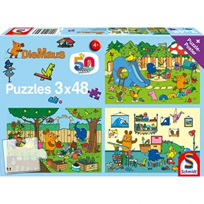 Abbildung von Die Maus: Ein Tag mit der Maus, Puzzle