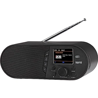 Abbildung von Imperial DABMAN d105 DAB+ Radio mit Bluetooth (Farbdisplay, 5.1, USB, Netzbetrieb, Betrieb Powerbank möglich) Schwarz