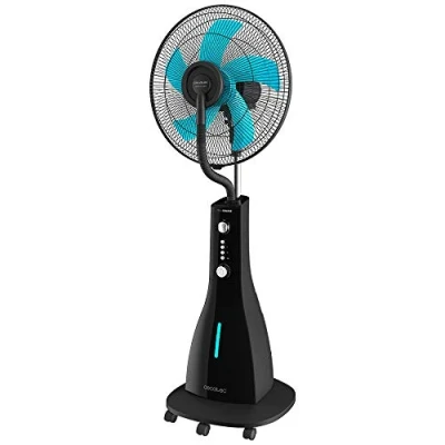 Abbildung von Cecotec Wassernebel Ventilator mit Timer EnergySilence 590 Freshessence, 90 W, 5 Klingen 40 cm Durchmesser, Oszillierend, 3 Geschwindigkeiten, Liter Tank, Kupfermotor