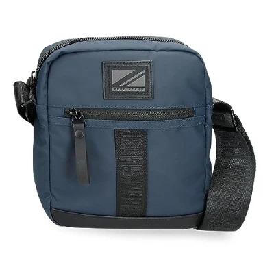 Abbildung von Pepe Jeans Hoxton Mittelgroße Umhängetasche, blau, 17 x 22 6 cm, Polyester, Talla única, Umhängetasche