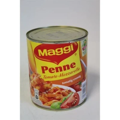 Abbildung von Maggi Penne Tomate Mozzarella (800g Dose) + usy Block