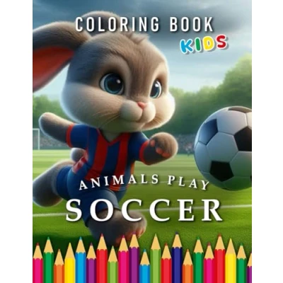 Abbildung von Animals play Soccer Coloring Book Kids: for Children The perfect Gift Fans (Kids Books)
