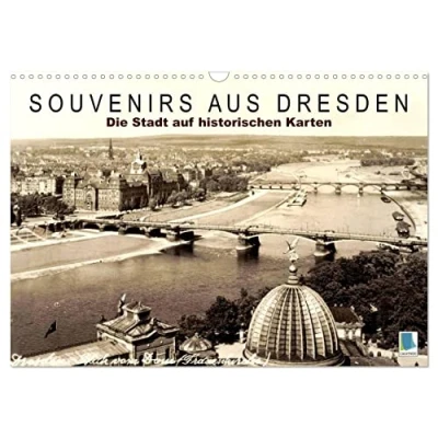 Abbildung von Souvenirs aus Dresden Die Stadt auf historischen Karten (Wandkalender 2025 DIN A3 quer), CALVENDO Monatskalender