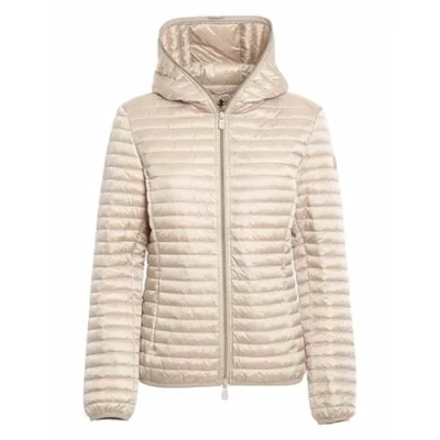Abbildung von Save The Duck Alexa Hooded Jacket D33620W Iris18 Damen Kapuzen Jacke (Shore Beige (40034), L(3))