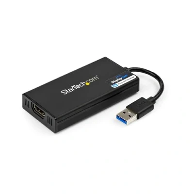 Abbildung von StarTech.com USB 3.0 auf HDMI Adapter 4K 30Hz Ultra HD DisplayLink zertifiziert A Display Konverter für Monitor Externe Grafikkarte Mac &amp; Windows (USB32HD4K)