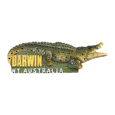 Abbildung von Kühlschrankmagnet, Motiv: Australien, Darwin, Krokodil Park, Touristen Souvenirs, Aufkleber, Heim und Küchendekoration, Australien Kühlschrankmagnet aus China