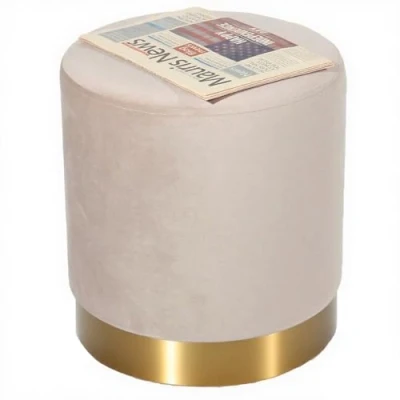 Abbildung von Zedelmaier Samthocker Runder,Zylindrischer Ottoman,Fußbank Hocker,Sitzhocker Runder,Maximale Belastung 150kg,35x35x38cm