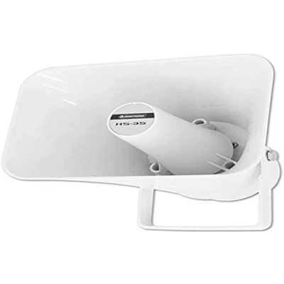 Abbildung von OMNITRONIC HS 35 Druckkammerlautsprecher Wetterfester Horn Lautsprecher 100 V 7,5/15 W RMS