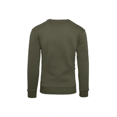 Abbildung von Alpha Industries Reflective Sweatshirt, Herren, Größe: Small, Dark olive