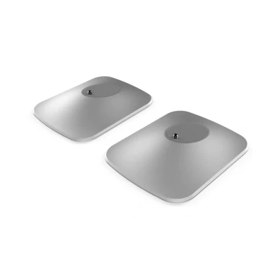 Abbildung von KEF LSX P1 Tischstandfuß Silber Paar, für Aluminium Befestigungssystem 10 Grad Neigung