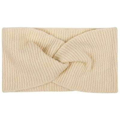 Abbildung von styleBREAKER Damen Feinstrick Stirnband mit Twist Knoten, warmes Winter Haarband, Headband 04026047, Farbe:Beige