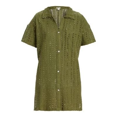 Abbildung von Roxy Chasin Sunset Blusenkleid, Damen, Größe: XL, Loden green