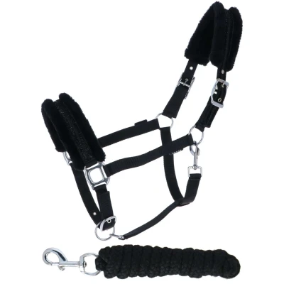 Abbildung von Horka Halfter Set Angel Schwarz XWarmblut