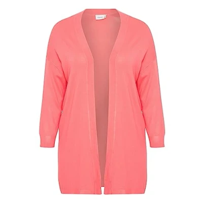 Abbildung von Fransa Fpblume CAR Strickjacke, Damen, Größe: 42/44, Coral paradise