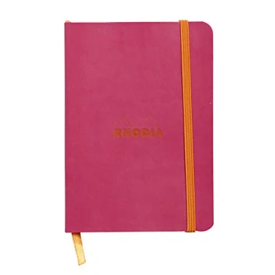 Abbildung von Rhodia 117312C Notizheft (mit weichem Umschlag, liniert, 72 Blatt, DIN A6, 10,5 x 14,8 cm) 1 Stück himbeer