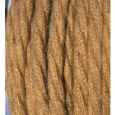 Abbildung von 5 Meter 2 adrig Textilkabel Stoffkabel Pendelleitung Lampenkabel Textile Cable gedreht 2x1,5 2G1,5 Jute