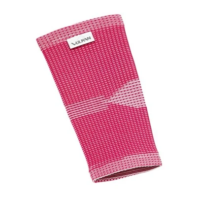 Abbildung von Vulk Ellenbogenbandage, Kompressionsbandage für Damen, hilft bei Muskelschmerzen und Erholung von Verletzungen, Tennis /Golferarm, Pink, Größe L