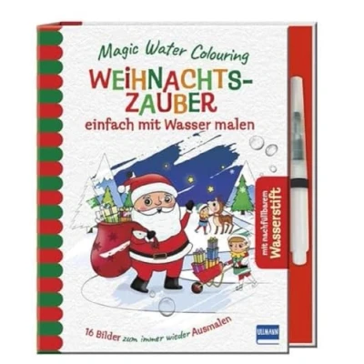 Abbildung von Magic Water Colouring Weihnachtszauber: einfach mit Wasser malen, (16 Wassermalbilder + Wassertankstift), für Kinder ab 4 Jahren