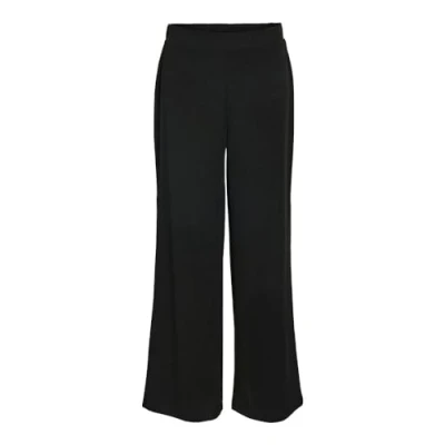 Abbildung von Noisy May Nmbob WIDE Stoffhose, Damen, Größe: Large, Black