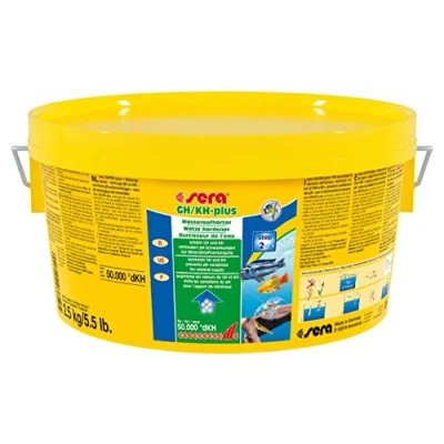 Abbildung von sera GH/KH plus 2,5 kg (2,2 L) Wasseraufbereiter fürs Aquarium, Wasseraufhärter zur gleichzeitigen Erhöhung der GH und KH (z.B. auch Malawi Salz)