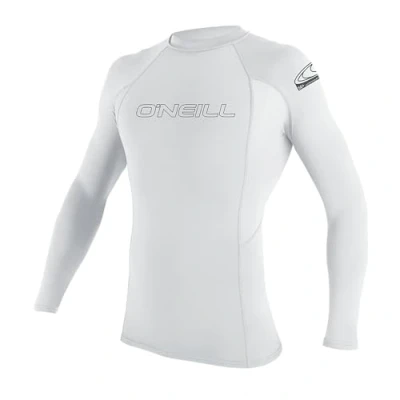 Abbildung von O&#039;Neill Herren Uv Schutz Basic Skins L/S Crew Rash Vest, Weiß, 3XL EU