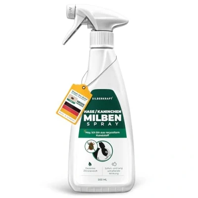 Abbildung von Silberkraft Insektenspray Milbenspray für Hasen und Kaninchen Hochwirksames Spray, 500 ml, 1 St.