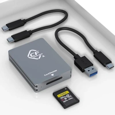 Abbildung von Cfexpress Typ A Kartenleser USB 3.1 Gen2 10Gbps SuperSpeed Sony Leser Tragbares Aluminium C für Karte
