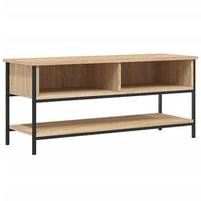Abbildung von vidaXL TV Schrank, Fernsehschrank mit viel Stauraum, Lowboard für Fernseher Wohnzimmer, Fernsehtisch HiFi Schrank Möbel, Sonoma Eiche Holzwerkstoff