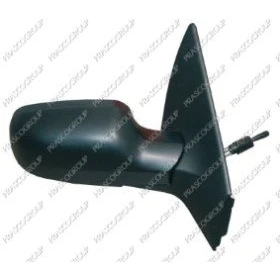Abbildung von Außenspiegel Prasco RN4207113P Premium rechts schwarz manuell inneneinstellbar, mit Temperatursensor, Einstellung: Seilzug, konvex RENAULT: MEGANE 2
