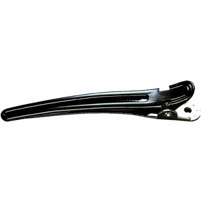 Abbildung von Fripac Medis Haarclips Combi Clips (Abteilklammern), Haarklammern zum Festklemmen und Abteilen einzelner Haarpartien, 10 Stück à 9,5 cm, schwarz