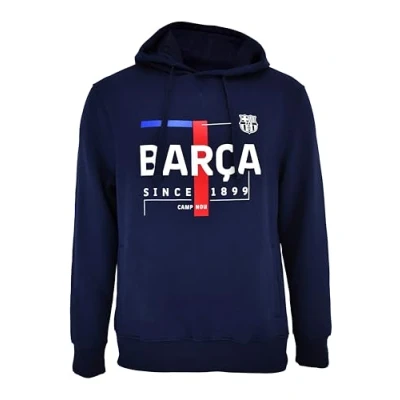 Abbildung von FC Barcelona Kapuzenpullover Offiziell Text Barça, Unisex, XL