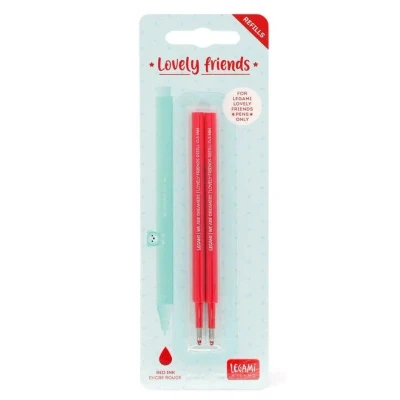 Abbildung von rote Ersatzpatronen für Legami Gelstift Lovely Friends permanent