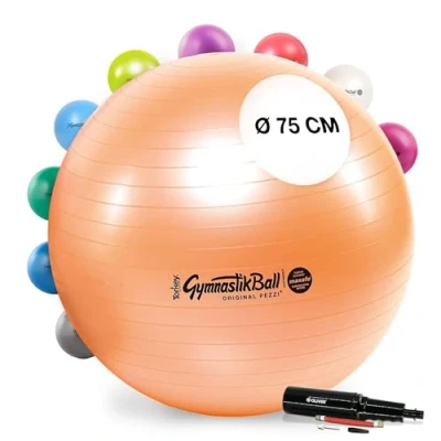 Abbildung von PEZZI Original Pezziball MAXAFE 75 cm m. Pumpe Kupfer Gymnastikball