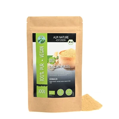 Abbildung von Galgant Pulver BIO 100g von Alpi Nature, Galgantwurzel gemahlen, Gewürz, glutenfrei