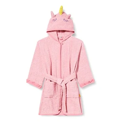 Abbildung von Playshoes Unisex Kinder Frottee bademantel Morgenmantel, Einhorn, 146 152 EU