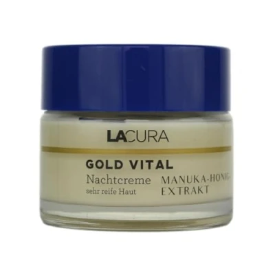 Abbildung von Lacura Gold Vital Nachtcreme mit Manuka Honig Extrakt sehr Reife Haut 50ml