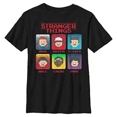 Abbildung von Stranger Things 8 Bit YTH Crew neck Black 104