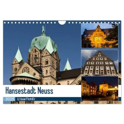 Abbildung von Hansestadt Neuss (Wandkalender 2025 DIN A4 quer), CALVENDO Monatskalender