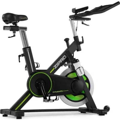 Abbildung von Indoor Cycling Bike Zipro Dynamite Heimtrainer mit iConsole+ Kinomap