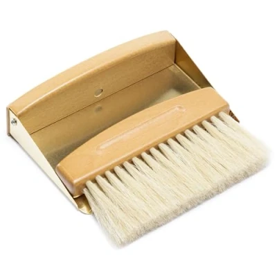 Abbildung von Navaris Staubbesen Tischkehrset aus Holz und Metall Tischbesen Schaufel Handfeger (1 St)