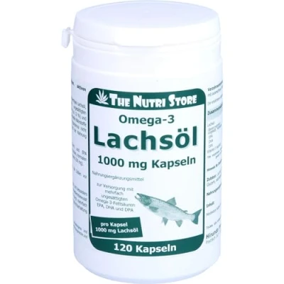 Abbildung von Omega 3 Lachsöl 1000 mg Kapseln 120 St