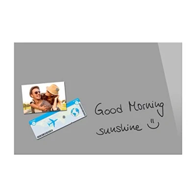 Abbildung von Be!Board Magnettafel, B1206 Glas grau 60 x 40 cm Magnetboard Tafel Whiteboard