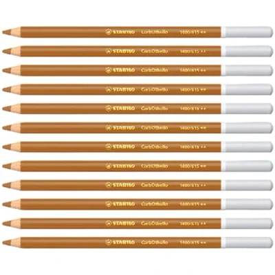 Abbildung von Pastellkreidestift STABILO CarbOthello 12er Pack ocker dunkel