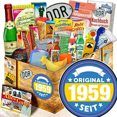Abbildung von Original seit 1959 Ostpaket Geschenkset Geschenk Geburtstag