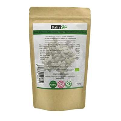 Abbildung von Dalia Steirische Kürbiskerne Bio 500 g roh und unbehandelt Hochwertige Kerne aus der Steiermark Glutenfrei 100% Qualität