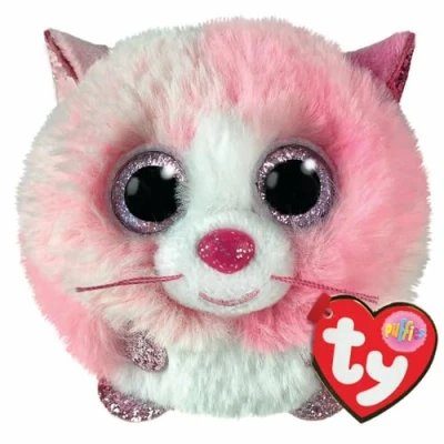 Abbildung von TY Teeny Puffies Katze Tia 10 cm 2009129 White/Pink